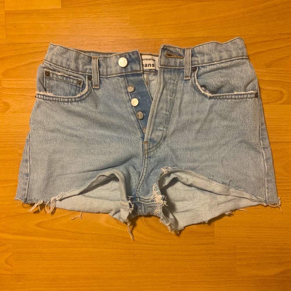 Reformation High Rise Dixie Shorts in Tahoe - Picture 4 of 6